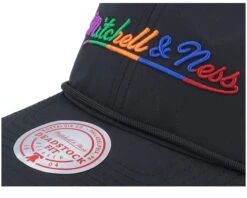 Pinscript Nylon Deadstock Multi/Black Dad Cap - Mitchell & Ness -Mitchell & Ness 196294669884 6