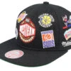 NBA West All Over Conference Deadstock Black Snapback - Mitchell & Ness
