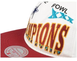 30 Champs Off White/Red Snapback - Mitchell & Ness -Mitchell & Ness 196294670446 6
