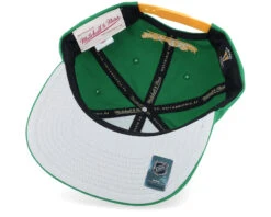 Minnesota North Stars Retro Lock Up Green Snapback - Mitchell & Ness -Mitchell & Ness 196294848586 5