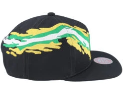 Minnesota North Stars Vintage Paintbrush Black Snapback - Mitchell & Ness -Mitchell & Ness 196294848616 4