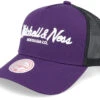 Pinscript Purple/Black/White Trucker - Mitchell & Ness