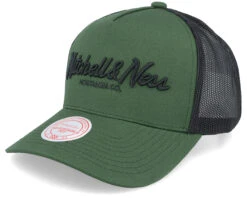 Pinscript Dark Green/Black Trucker - Mitchell & Ness