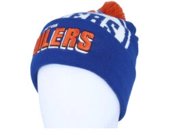 Edmonton Oilers Punch Out Knit Navy Pom - Mitchell & Ness -Mitchell & Ness 196294941744 3