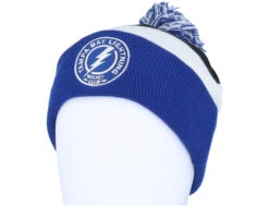 Tampa Bay Lightning Stripe Knit Blue Pom - Mitchell & Ness -Mitchell & Ness 196294941874 3