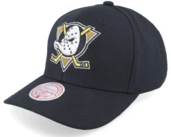 Anaheim Ducks Team Ground 2.0 Pro Black Adjustable - Mitchell & Ness