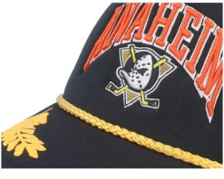 Anaheim Ducks Gold Leaf Hwc Black Trucker - Mitchell & Ness -Mitchell & Ness 196945020514 6