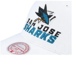 San Jose Sharks All In Pro White Adjustable - Mitchell & Ness -Mitchell & Ness 196945107710 6