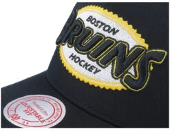 Boston Bruins Team Seal Vintage Black Trucker - Mitchell & Ness -Mitchell & Ness 196945108229 6