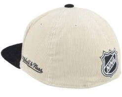 Anaheim Ducks Team Cord Off White/Black Fitted - Mitchell & Ness -Mitchell & Ness 196945134600 3