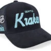Seattle Kraken Times Up Black Trucker - Mitchell & Ness