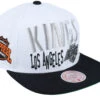 Los Angeles Kings Toss Up Vintage White/Black Snapback - Mitchell & Ness