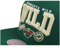 Minnesota Wild Champ Stack Green Snapback - Mitchell & Ness -Mitchell & Ness 196945137434 6