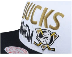 Anaheim Ducks Toss Up White/Black Snapback - Mitchell & Ness -Mitchell & Ness 196945184520 6