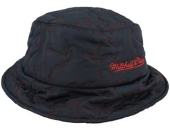 Chicago Bulls Quilted Hat Hwc Black Bucket - Mitchell & Ness -Mitchell & Ness 196945396831 3