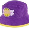 Los Angeles Lakers Team Cord Purple Bucket - Mitchell & Ness