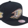 Anaheim Ducks Big Face 7.0 Black Snapback - Mitchell & Ness