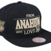 Anaheim Ducks With Love Black Snapback - Mitchell & Ness