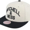 Athletic Arch Pro Off White/Black Snapback - Mitchell & Ness