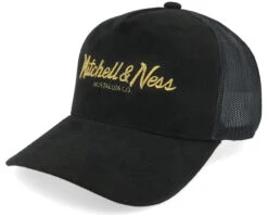 Pinscript Suede Black Trucker - Mitchell & Ness -Mitchell & Ness 1975075127138 5