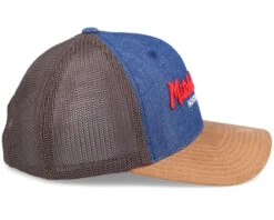 Hatstore Exclusive X Pinscript Denim Suede Trucker - Mitchell & Ness -Mitchell & Ness 5059427112570 3