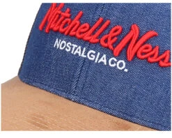 Hatstore Exclusive X Pinscript Denim Suede Trucker - Mitchell & Ness -Mitchell & Ness 5059427112570 5