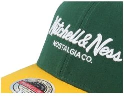 Hatstore Exclusive X Hatstore Exclusive X Pinscript Baseball Green/Yellow - Mitchell & Ness -Mitchell & Ness 5059427112594 6