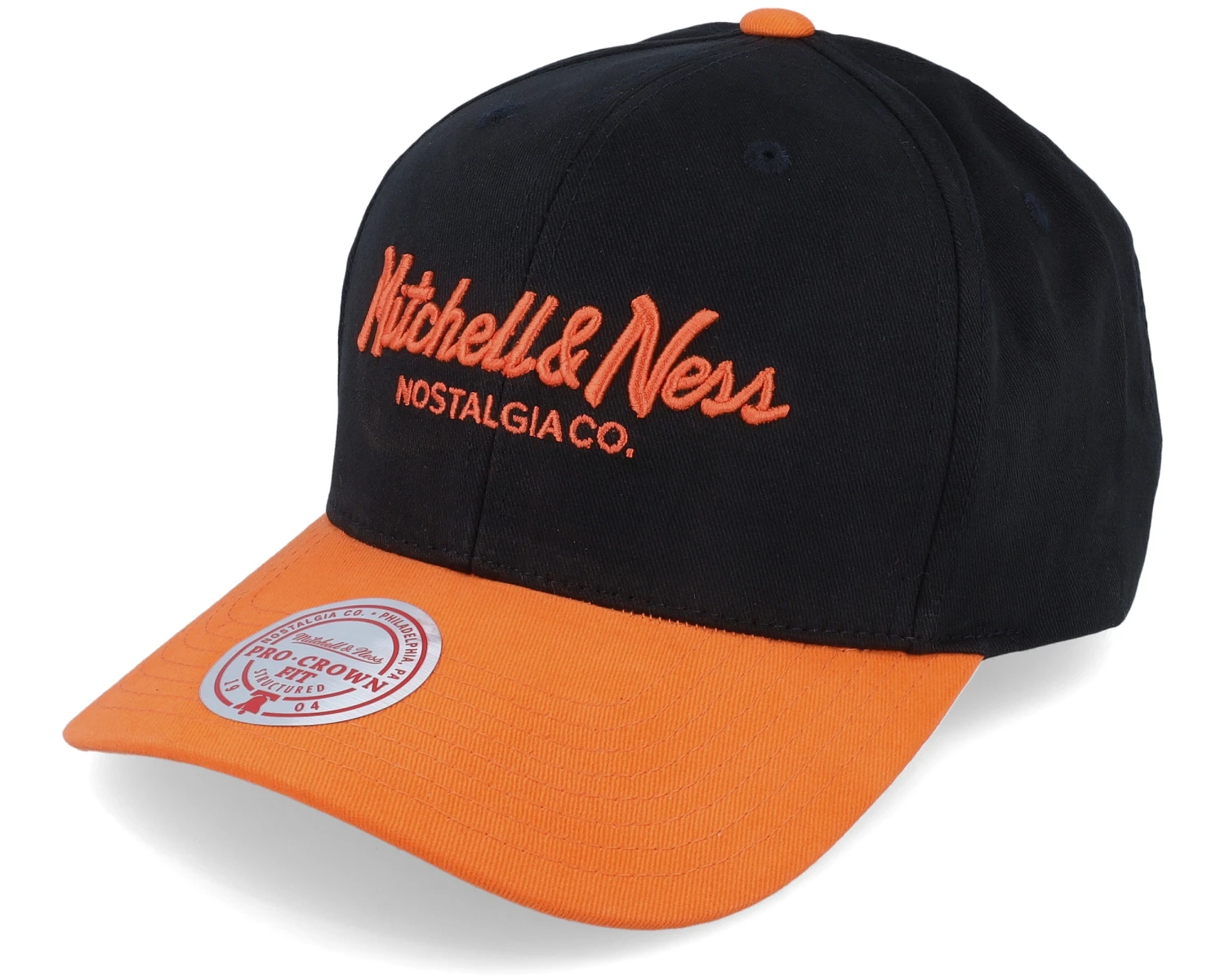 Own Brand Pinscript 2 Tone Pro Crown Black/Orange Adjustable - Mitchell & Ness 1 Own Brand Pinscript 2 Tone Pro Crown Black/Orange Adjustable - Mitchell & Ness