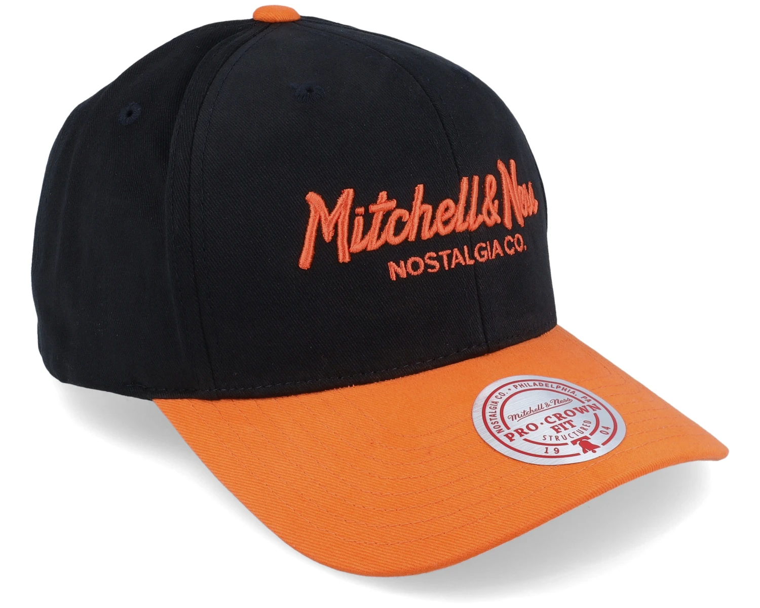 Own Brand Pinscript 2 Tone Pro Crown Black/Orange Adjustable - Mitchell & Ness 2 Own Brand Pinscript 2 Tone Pro Crown Black/Orange Adjustable - Mitchell & Ness - Image 2