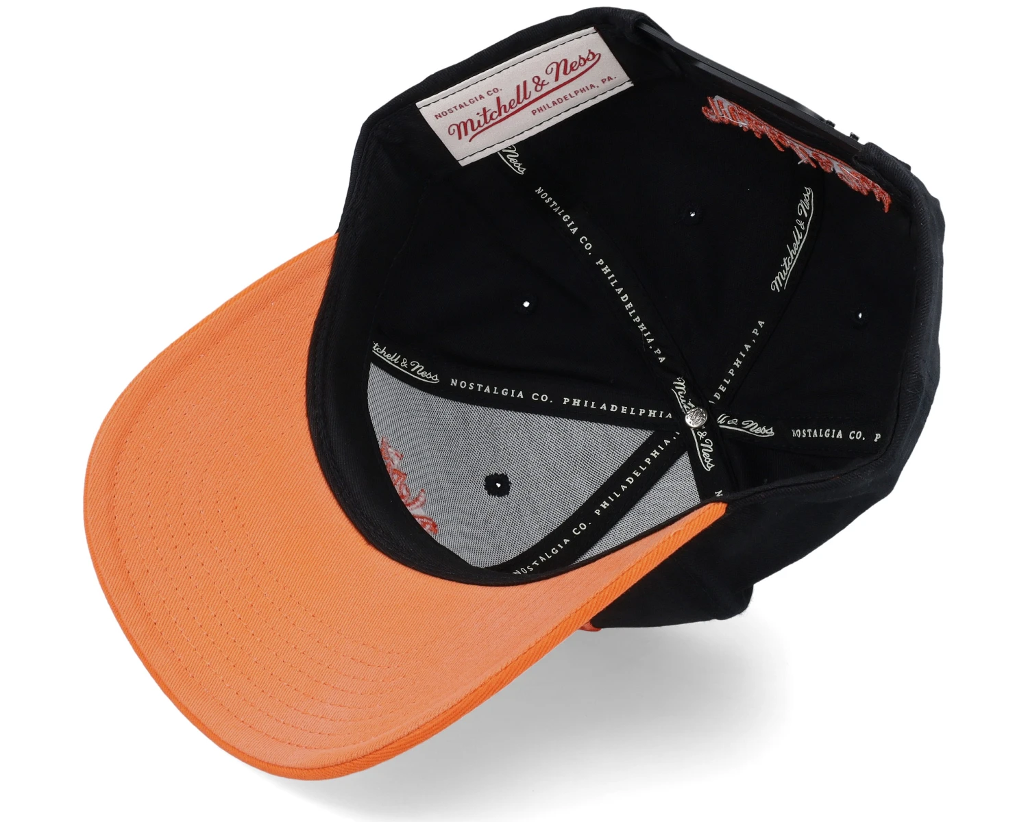 Own Brand Pinscript 2 Tone Pro Crown Black/Orange Adjustable - Mitchell & Ness 5 Own Brand Pinscript 2 Tone Pro Crown Black/Orange Adjustable - Mitchell & Ness - Image 5