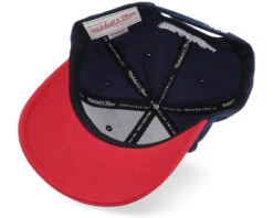 Pinscript 2 Tone Pro Crown Navy/Red Adjustable - Mitchell & Ness -Mitchell & Ness 5059427116769 5