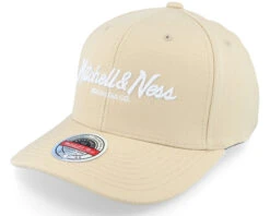 Branded Pinscript Khaki/White Adjustable - Mitchell & Ness
