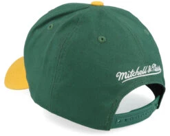 Pinscript 2 Tone Pro Crown Green/Yellow Adjustable - Mitchell & Ness -Mitchell & Ness HS2121132 3