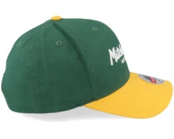 Pinscript 2 Tone Pro Crown Green/Yellow Adjustable - Mitchell & Ness -Mitchell & Ness HS2121132 4