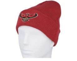 Atlanta Hawks Fandom Knit Beanie Hwc Red Cuff - Mitchell & Ness -Mitchell & Ness HS2121397 3
