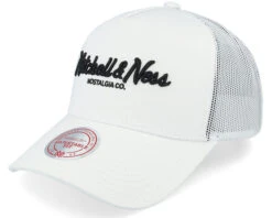 Pinscript White/Black Trucker - Mitchell & Ness