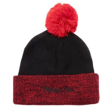 Two Tone Pom Beanie HWC Chicago Bulls 1 Two Tone Pom Beanie HWC Chicago Bulls