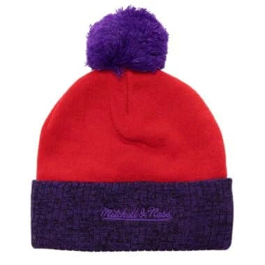 Two Tone Pom Beanie HWC Toronto Raptors 1 Two Tone Pom Beanie HWC Toronto Raptors