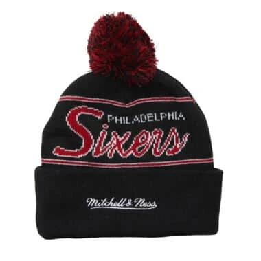 Script Pom Beanie HWC Philadelphia 76ers 1 Script Pom Beanie HWC Philadelphia 76ers